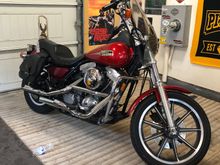 Andrews 23 cam, slipons and k&n filter. Not big power numbers but the the bike only weighs in at 600 pounds.  I love the low gearing on the older 5 speeds.         Factory big twin- xlh forks- rubber mounted is a lot of fun.  Congrats machad ! 