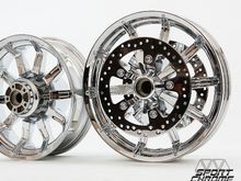 Chrome Impeller wheels with mirror polished front discs by Sport Chrome