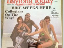 My FIL on the cover with one of his bikes in Daytona.