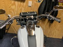 HD Retro mirrors - good visibility! and recessed gas caps.