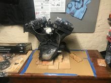 There it will stay until the crane roller rockers arrive but I’ll take the time to clean her up a bit s