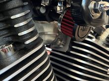 K&N hidden behind horn mount