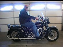 Not that old of a pic but my 05 FLSTSC that I rode in two Hoka Hey Challenges. 