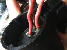 Stock wiring on back of ignition