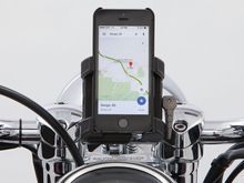 Smartphone Holder with Bar Mount (available in black & chrome)