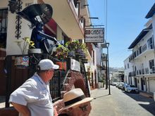 Our friends outside GABY’s restaurant after lunch.