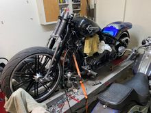 Still Fitting,... fender is Mounted. I need to wire it. The Tank, I’m trying to decide between a Dash or smooth. 