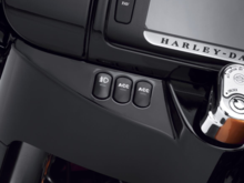 Far right AUX button is the on/off switch.