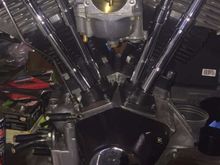 Some more progress before polishing the rocker boxes and oil pump