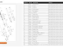 FLHTK Fork parts diagram