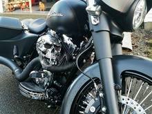 Do not have a clear pic of the house but as you can see, the "guard dog"  is where she usually lives when not on the road. Not as sexy as most on here but it does all I need. I could probably use a tire changer though.