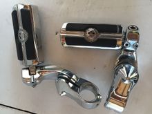 Adjustable highway mounts and Willie G pegs $145 + shipping