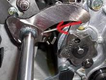 The star looking thing to the right was loose not letting it fully engage in gear