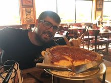 On the way home we went thru Chicago, and just had to stop for some deep dish pizza. I even took a slice or two home (ohio) for my mother.