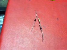 This shows a 560-ohm 1/2 watt resistor in line after the running light resistor