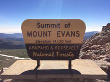 The air was a little thin up here. Then the wind picked up and the cloths came on.