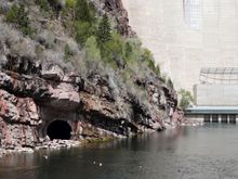 This was the bypass when the dam was under construction