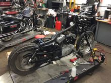 I have the exhaust off. Came with Vance and Hines straight shots. They don't have baffles though not that they're really loud but I may want to order some. The headers have quite a bit of rust on them that I'll have to bead blast.