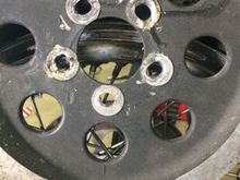 Think they're wollowed out a bit....
This guy must have been a master technician or something.....