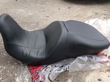 Side view.  You can see how it sits the rider more forward and down.