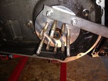 Tool to hold the clutch while removing the nut.