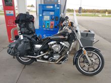 This picture is at my first fuel stop in Michigan.
 Above picture is after I replaced or repaired everything and gave it a good detailing. 