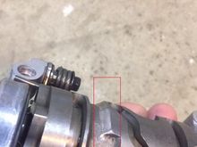 Another view of the taper with a better look at the neutral boss just below the red rectangle