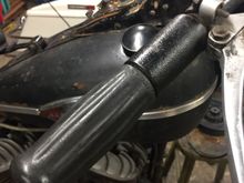 Throttle side of bars