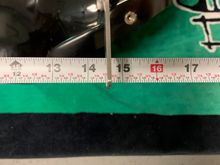 Measurement of brackets on fairing.