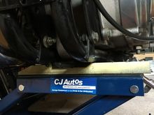 1" box section with angle to miss the exhaust 