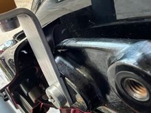 The straight 90 put them too close to the bags. 