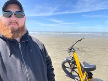 Traded the big bike for a little bike for an hour of beach riding. You could add 12mi to my number if you count my trek on this wild hog!