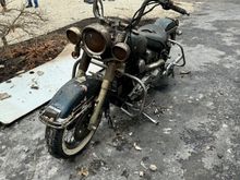 The Heritage was at the front of the garage, suffered mostly smoke and water damage but the upper part did burn and destroy the cables and wire harness 