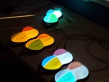 Edit; they've added other colors recently.  Obviously limited applications.  Oh, and it's clear when not energized.