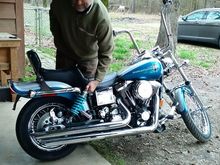 Goofing off... mocking up a British Nitron shock that matches the painted stripe.