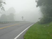 Nickelsville on the way up, foggy morning
