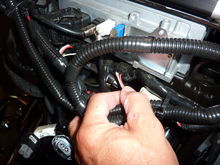 unplug the left side switch from the "plug caddy" under the radio. This will give you some slack to pull the switch assembly off the bars.
