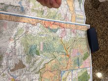 We planned the old fashioned way - paper maps!