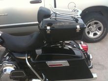 09 FLHT Standard with solo chopped tour pak.
Optional Air-Wing rack with LED light bar.