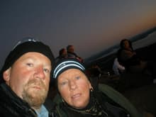 Laurel and I for sunrise atop Cadillac Mtn