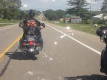 Just about home from our 2 night 3 day beautiful ride.