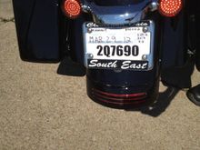 Custom Dynamics LED turn signals (smoked) &amp; HD "brake" light kit for 2012 Street Glide (FLHX) - Lit Up