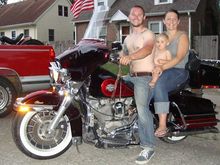 1986 Electra Glide and fam