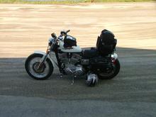 Bike Trip loaded with all the gear. Trip to maine and New Hampshire.