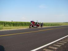 Riding back roads from Walcott to Tipton Iowa