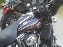 Completed handlebar installation
