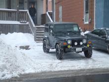 Jeep TJ in central PA snow