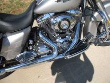 Added Passenger foot boards, billet brake lever, and moved SG pegs up to forward foot pegs.