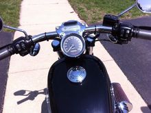 Powder coated levers and black diamond grips