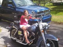 Daughter anxious for ride